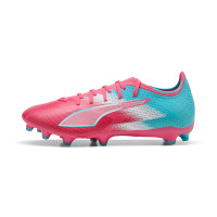 PUMA Ultra 6 Match Re-Charge Grass/Artificial Grass Football Boots (MG) Pink Blue White