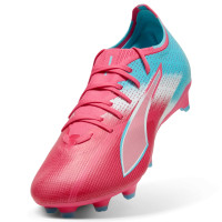 PUMA Ultra 6 Match Re-Charge Grass/Artificial Grass Football Boots (MG) Pink Blue White