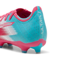 PUMA Ultra 6 Match Re-Charge Grass/Artificial Grass Football Boots (MG) Pink Blue White