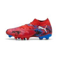 PUMA Future 8 Match Playmakers Grass/Artificial Grass Football Boots (MG) Red Blue Black