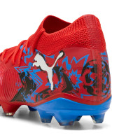 PUMA Future 8 Match Playmakers Grass/Artificial Grass Football Boots (MG) Red Blue Black
