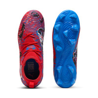 PUMA Future 8 Match Playmakers Gras / Kunstgras Voetbalschoenen (MG) Kids Rood Blauw Zwart