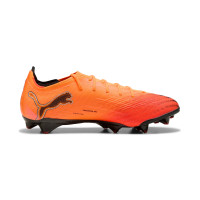 PUMA Ultra 6 Ultimate Carbon Grass Football Boots (FG) Orange Black Silver