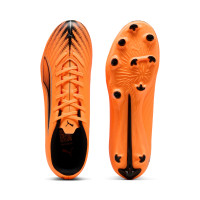 PUMA Ultra 6 Play Gras / Kunstgras Voetbalschoenen (MG) Oranje Zwart Zilver