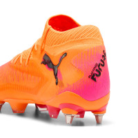 PUMA Future 8 Ultimate IJzeren-Nop Voetbalschoenen (SG) Oranje Roze Zwart