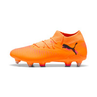 PUMA Future 8 Match Iron Stud Football Boots (SG) Orange Pink Black