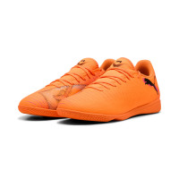 PUMA Future 8 Play Indoor Football Boots (IN) Orange Pink Black