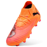 PUMA Future 8 Pro Gras / Kunstgras Voetbalschoenen (MG) Kids Oranje Roze Zwart