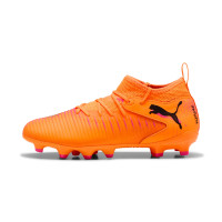 PUMA Future 8 Match Gras / Kunstgras Voetbalschoenen (MG) Kids Oranje Roze Zwart