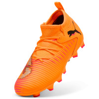 PUMA Future 8 Match Gras / Kunstgras Voetbalschoenen (MG) Kids Oranje Roze Zwart