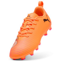 PUMA Future 8 Play Gras / Kunstgras Voetbalschoenen (MG) Kids Oranje Roze Zwart