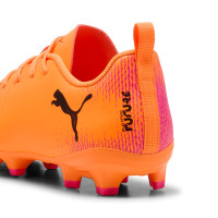 PUMA Future 8 Play Gras / Kunstgras Voetbalschoenen (MG) Kids Oranje Roze Zwart