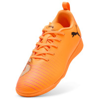 PUMA Future 8 Play Indoor Football Boots (IN) Kids Orange Pink Black