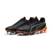 PUMA King Ultimate Iron Stud Football Boots (SG) Black Orange Silver