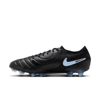 Nike Tiempo Legend 10 Elite Gras Voetbalschoenen (FG) Zwart Lichtblauw
