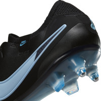 Nike Tiempo Legend 10 Elite Iron-Nop Football Boots (SG) Anti-Clog Black Light Blue