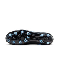 Nike Tiempo Legend 10 Pro Kunstgras Voetbalschoenen (AG) Zwart Lichtblauw