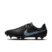 Nike Tiempo Legend 10 Academy Iron-Nop Football Boots (SG) Anti-Clog Black Light Blue