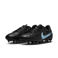 Nike Tiempo Legend 10 Academy Iron-Nop Football Boots (SG) Anti-Clog Black Light Blue