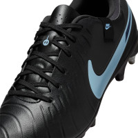 Nike Tiempo Legend 10 Academy Iron-Nop Football Boots (SG) Anti-Clog Black Light Blue