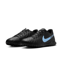 Nike Tiempo Legend 10 Club Turf Football Boots (TF) Black Light Blue
