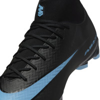 Nike Zoom Mercurial Superfly 10 Academy Grass/Artificial Grass Football Boots (MG) Black Light Blue