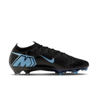 Nike Zoom Mercurial Vapor 16 Elite Gras Voetbalschoenen (FG) Zwart Lichtblauw