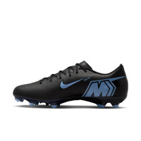 Nike Zoom Mercurial Vapor 16 Academy Grass/Artificial Grass Football Boots (MG) Black Light Blue
