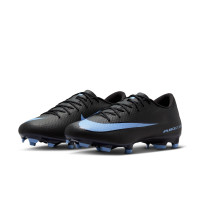 Nike Zoom Mercurial Vapor 16 Academy Grass/Artificial Grass Football Boots (MG) Black Light Blue