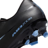 Nike Zoom Mercurial Vapor 16 Academy Grass/Artificial Grass Football Boots (MG) Black Light Blue