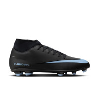 Nike Mercurial Superfly 10 Club Grass/Artificial Grass Football Boots (MG) Black Light Blue