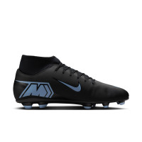 Nike Mercurial Superfly 10 Club Gras / Kunstgras Voetbalschoenen (MG) Zwart Lichtblauw