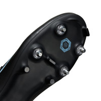 Nike Zoom Mercurial Superfly 10 Academy IJzeren-Nop Voetbalschoenen (SG) Anti-Clog Zwart Lichtblauw