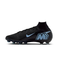 Nike Zoom Mercurial Superfly 10 Elite Artificial Grass Football Boots (AG) Black Light Blue