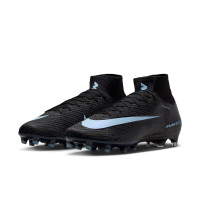 Nike Zoom Mercurial Superfly 10 Elite Artificial Grass Football Boots (AG) Black Light Blue