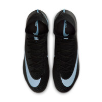 Nike Zoom Mercurial Superfly 10 Elite Artificial Grass Football Boots (AG) Black Light Blue