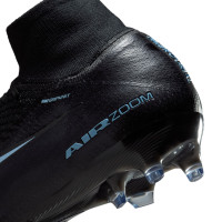 Nike Zoom Mercurial Superfly 10 Elite Artificial Grass Football Boots (AG) Black Light Blue