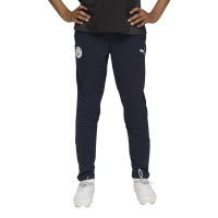 PUMA Manchester City 1/4-Zip Tracksuit 2025-2026 Kids Light Green Dark Blue