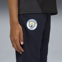 PUMA Manchester City 1/4-Zip Tracksuit 2025-2026 Kids Light Green Dark Blue