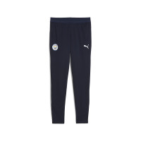 PUMA Manchester City 1/4-Zip Tracksuit 2025-2026 Kids Light Green Dark Blue