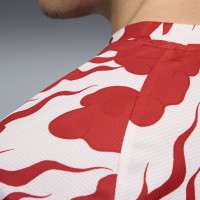 PUMA AC Milan Pre-Match Trainingsshirt 2025-2026 Wit Rood