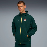PUMA AC Milan Pumatech Trainingspak Woven Hooded Full-Zip 2025-2026 Donkergroen
