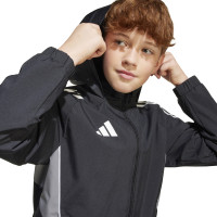 adidas Tiro 25 Competition Allweather Jacket Kids Black Grey
