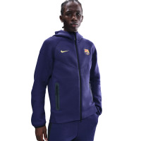 Nike FC Barcelona Tech Fleece Full-Zip Tracksuit 2025-2026 Dark Purple Gold