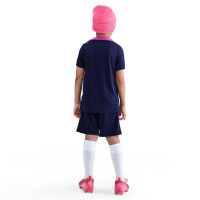 Nike FC Barcelona Strike Trainingsshirt 2025-2026 Kids Donkerblauw Felpaars Goud