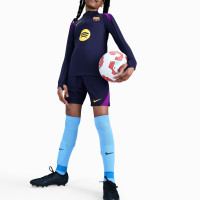 Nike FC Barcelona Strike Training Short 2025-2026 Kids Dark Blue Bright Purple Gold