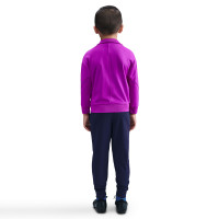 Nike FC Barcelona Strike Trainingspak Full-Zip 2025-2026 Kleuters Felpaars Donkerblauw Goud