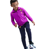 Nike FC Barcelona Strike Trainingspak Full-Zip 2025-2026 Kleuters Felpaars Donkerblauw Goud