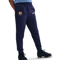 Nike FC Barcelona Strike Trainingspak Full-Zip 2025-2026 Kleuters Felpaars Donkerblauw Goud