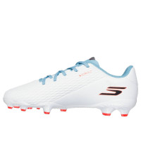 Skechers SKX_2 Grass/Artificial Grass Football Boots (MG) Kids White Blue Orange